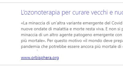 L’ozonoterapia per curare vecchi e nuovi virus